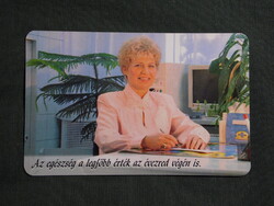 Kártyanaptár,Dr. Mészáros Ibolya háziorvos,Dunaújváros,1999  (3)
