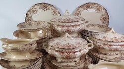 Antik, rusztikus megjelenésű Boch Dordrecht 12 személyes étkészlet