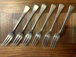 Ezüst desszertvilla készlet - süteményes villák - 144 gr.