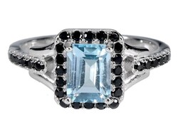 54 es Valodi Topaz és Spinell 925 Ezust Gyürű