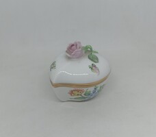 Herendi porcelán szív formájú bonbonier!