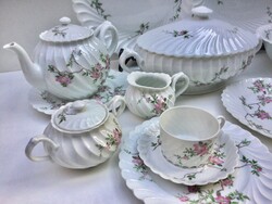 Antik francia Haviland Limoges 12 személyes porcelán étkészlet