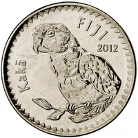 Fidzsi-szigetek / Fiji 20 Cents 2012 - Kadavu papagáj - verdefényes
