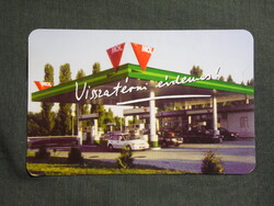 Kártyanaptár,MOL Magyar olaj és gázipari Rt,benzinkút,1999  (3)