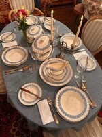 Antik, híres, angol Spode porcelán 10 személyes étkészlet
