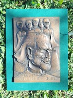 Ligeti Erika Kodály Bronz dombormű