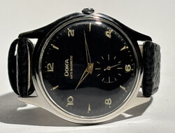 Ritka 1951-es kismp-es jumbo doxa szervizelt .c924 pontos szerkezet, új bőrszíj 37,54 cm karcmentes