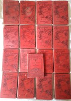 17 db. Egyetemes Regénytár könyv / Singer és Wolfner kiadó -1896