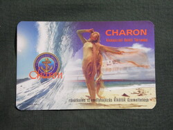 Kártyanaptár,Charon hajózási társaság,Paks,női modell,2000  (3)