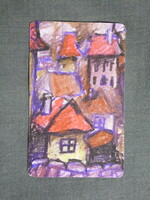 Kártyanaptár,MATÁV,távközlési Rt.,Pécs,grafikai,2000  (3)