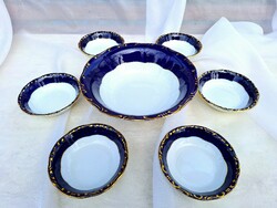 Zsolnay pompadour 1 es kompótos készlet