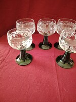 Römer stílusú francia Luminarc boros pohár