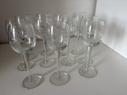 Tuscany kézzel készült likőrös / boros pohár készlet – gravírozott