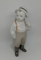 Zsolnay porcelán vízhordó fiú "RITKA"!