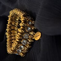 Izraeli aranyozott  karkötő  1,3  cm-es