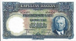 50 latu 1934 Lettország enyhén restaurált