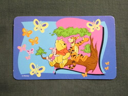 Kártyanaptár,Walt Disney,Micimackó Malacka,Tigris rajzfilm,2000  (3)