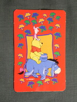 Kártyanaptár,Walt Disney,Micimackó Malacka,szamár rajzfilm,2000  (3)