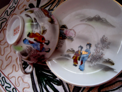 Gésás  tojáshéj teás csésze és tányér