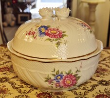 Hollóházi Hajnalka mintás nagyméretű bonbonier.