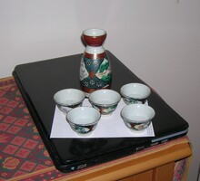 Japán porcelán szakés készlet