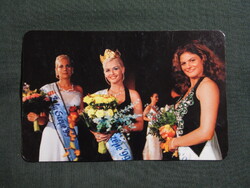 Kártyanaptár,Zalai hírlap,napilap,újság,Zala szépe,női modell,2000  (3)