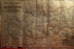 1946 Szlovákia postai hálózat térkép – Mapa poštových spojov na Slovensku