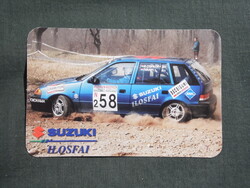 Kártyanaptár,Suzuki Ilosfai autószalonok,Ilosfai,Iványi Rally Team versenyautó,2001  (3)