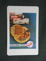 Kártyanaptár,Halért vállalat,Frionor halrudacska,1976  (licites)