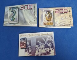3db Bélyegfüzet- 1998. Szecesszió és 50 Éves a Szécheny-hegyi Gyermekvasút