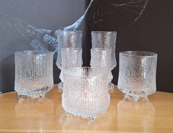 Iittala finn üveg pohár készlet