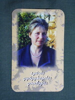 Kártyanaptár,Dr. Mészáros Ibolya háziorvos,Dunaújváros,2002  (3)