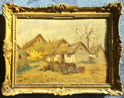 Németh György (1888 - 1962) : Tanyaudvar