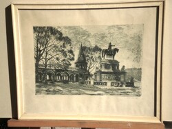 (K) Blahos Rudolf (1917-1986) : Halászbástya / Szent István szobor