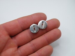 K503 Áttetsző köves bedugós ezüst fülbevaló szett