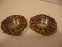 Rokokó florentin stílusú mécsestartó pár