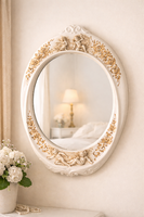 Porcelan puttós tükör