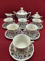 Zsolnay bambusz mintás új teás készlet