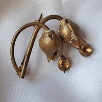 Aranyozott  Cirkon bross 3 cm-es