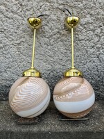 Muránói réz lámpa pár Dino Martens - csillár vintage design mid century art deco bauhaus