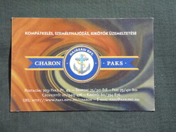 Kártyanaptár,Charon hajózási társaság,Paks,2002  (3)
