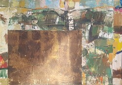 Sarkantyú Simon - 61 x 87 cm olaj, papír