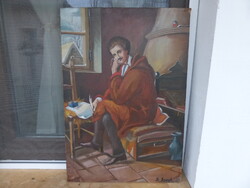 Antik Petőfi festmény