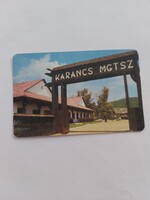 KARANCS MEZŐGAZDASÁGI TERMELŐSZÖVETKEZET - KARANCS MGTSZ Karancslapujtő  1988. évi kártyanaptár