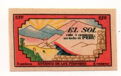 Gyufacímke: Peru.