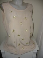 100% selyem felső, bézs