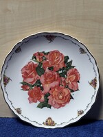 Royal Albert rózsás porcelán gyűjtői tányér