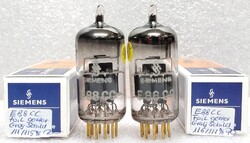 E88CC Siemens elektroncső, NOS, tesztelt, 2 darab, párba válogatott