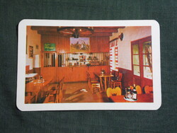 Kártyanaptár,Békéscsaba ÁFÉSZ,Tölgyfa csárda,1981  (licites)