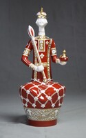 Hollóházi porcelán Szent István, piros!